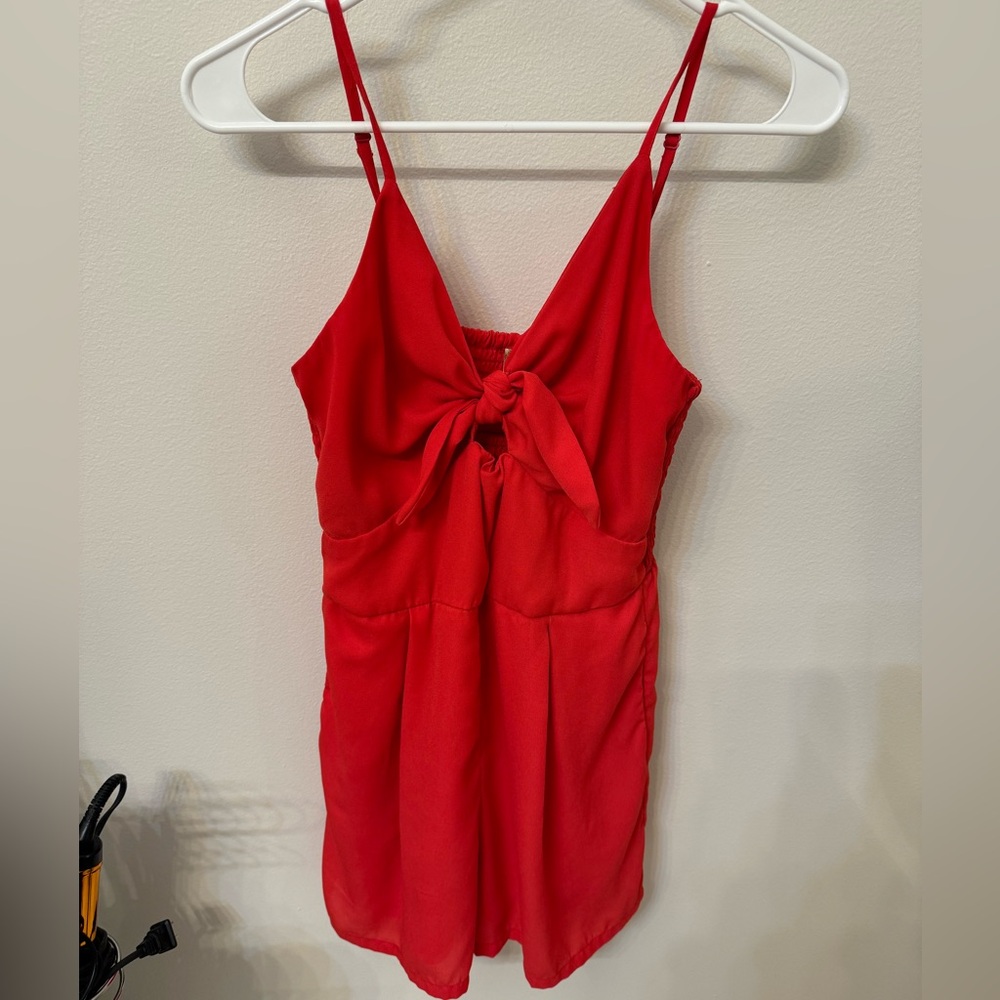 Front tie Romper